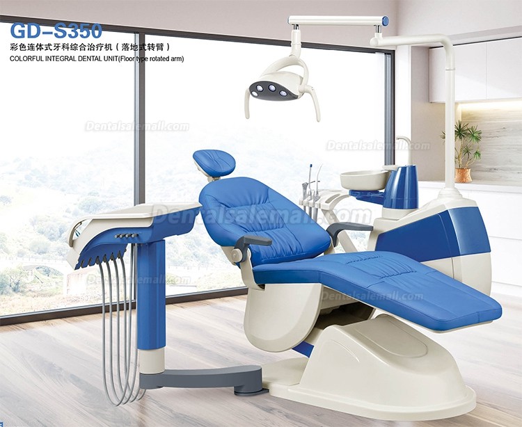 DSM-S350D  Dental Chair Treatment Unit Mobile Sliding Cart with 9 Memory LCD Screen Control System